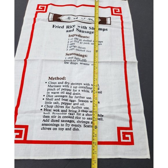 Recipe Tea Towel Fried Rice with Shrimp and Sausages Asian Chinese - Picture 2 of 6
